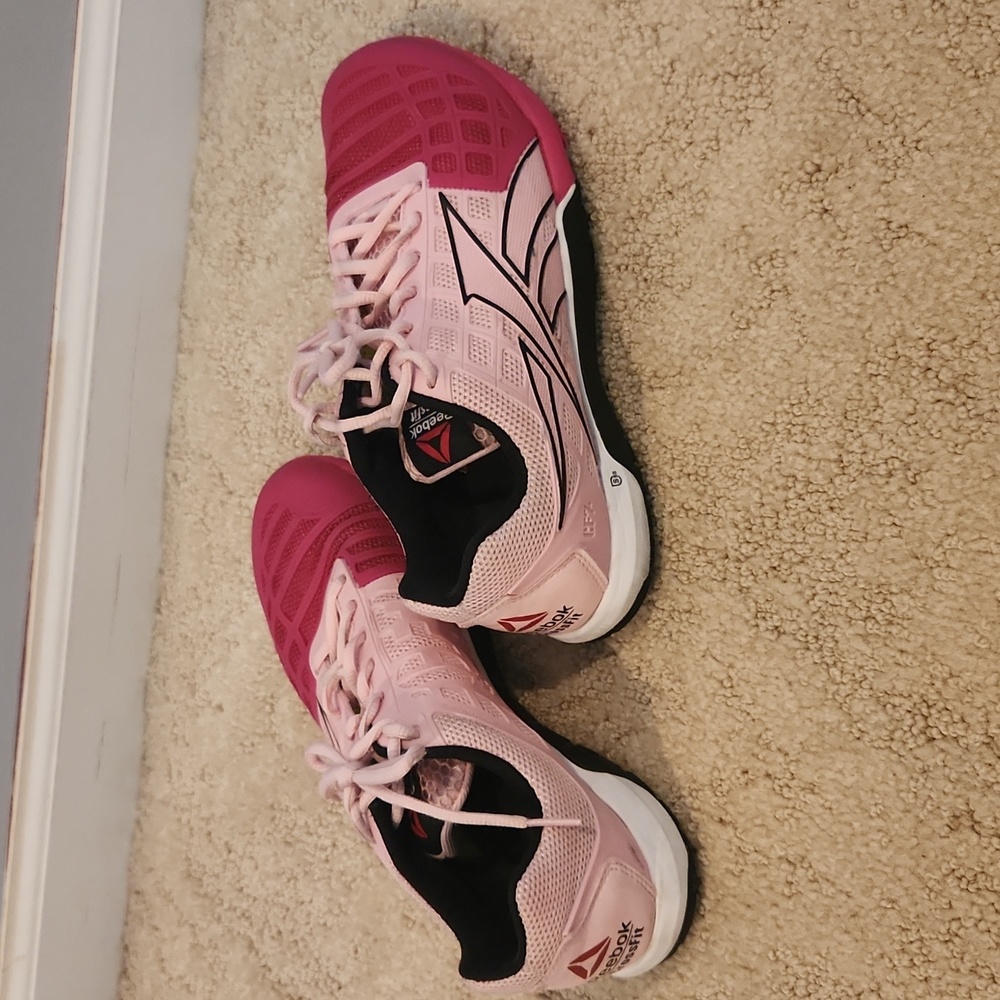 Reebok Women's Pink and Dark Pink Athletic Shoes